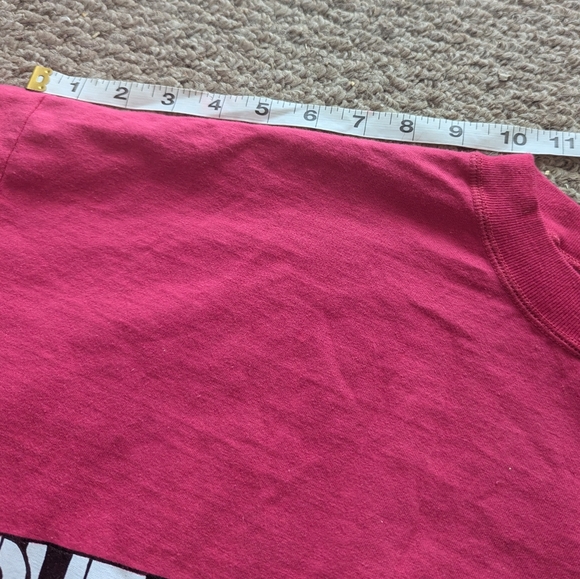 VTG 90s Disney Goofy "FRUTS" Graphic Tee Magenta Pink XL Rare Misprint - Picture 7 of 9